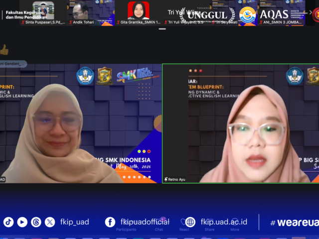 MPBI FKIP UAD dan MGMP Bahasa Inggris SMK Gelar Webinar Nasional tentang Pembelajaran STEM
