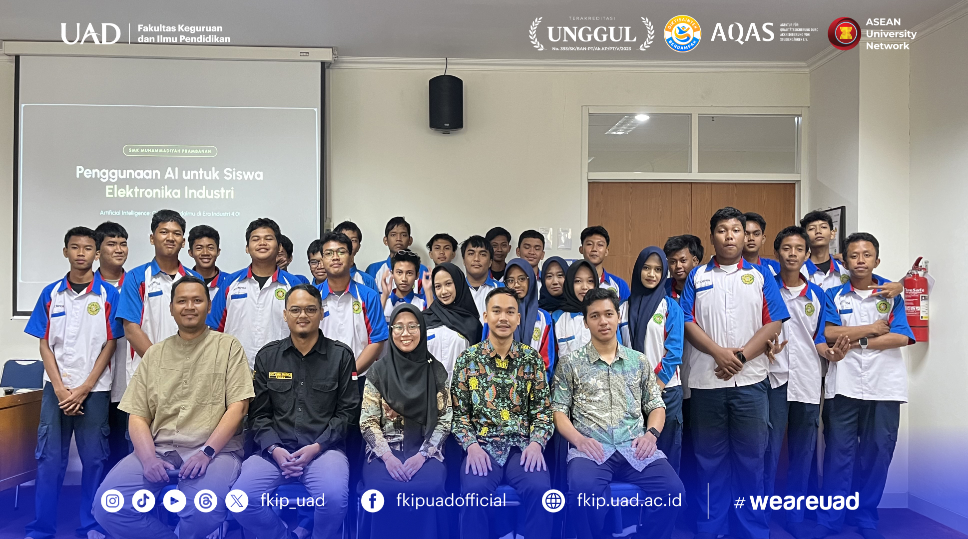 FKIP UAD Terima Kunjungan Industri Siswa SMK Muhammadiyah Prambanan, Kenalkan Teknologi dan Inovasi Pendidikan