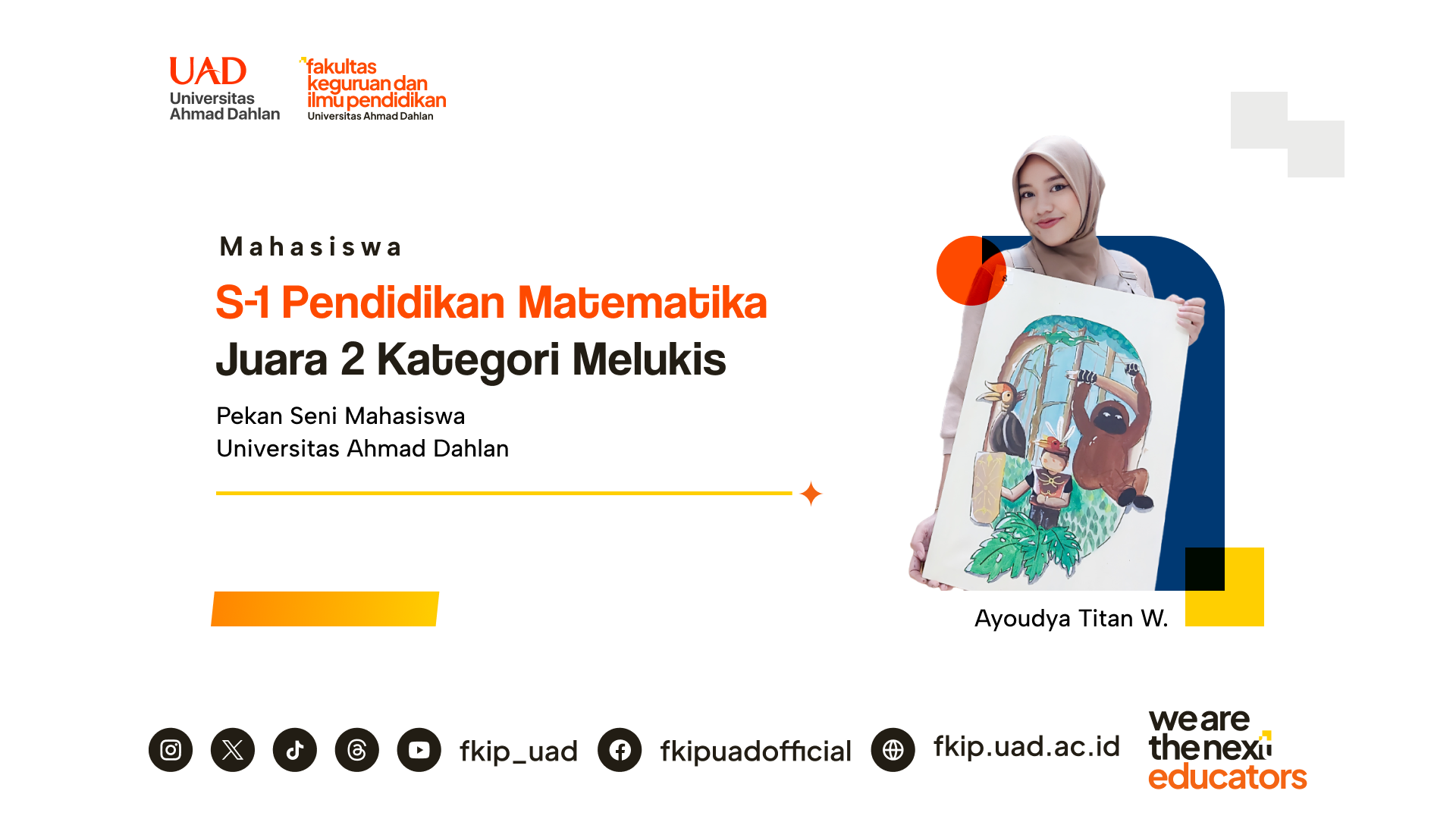 Lukis Alam Kalimantan, Ayoudya Titan Raih Juara 2 Pekan Seni Mahasiswa
