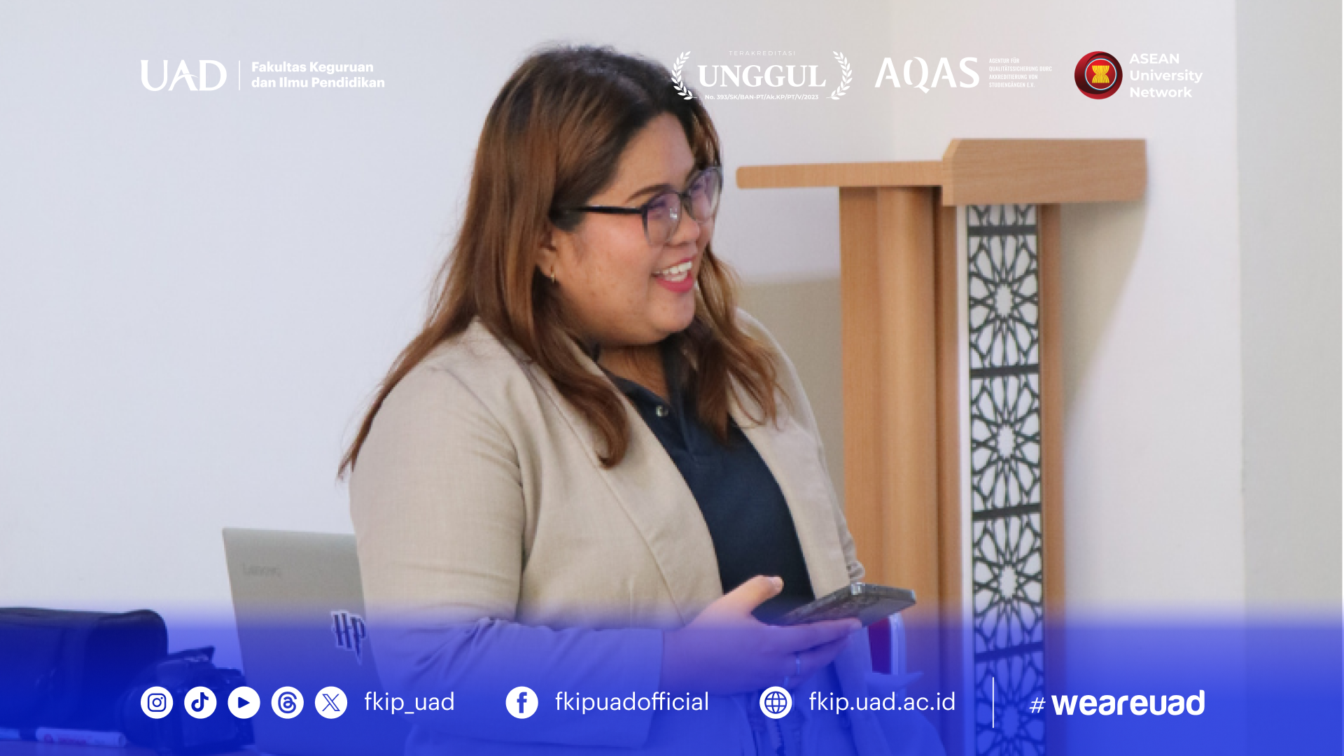Pembicara, Lorralie F. Canape, LPT, MAEd., dari Adamson University, Filipina