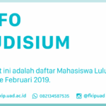 Info Yudisium Periode Februari 2019