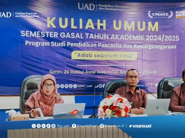 Kuliah Umum PPKn UAD, Refleksikan Pentingnya Adab dalam Ilmu