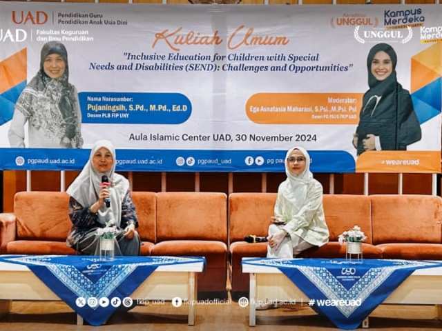 Kuliah Umum Pendidikan Inklusi: Challenges and Opportunities