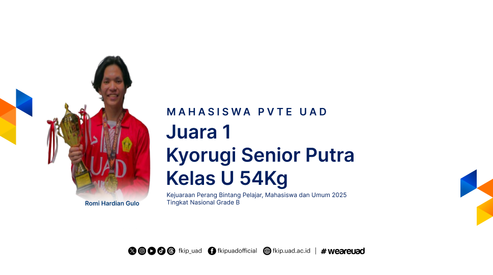 Mahasiswa PVTE Juara 1 Kyorugi Tingkat Nasional