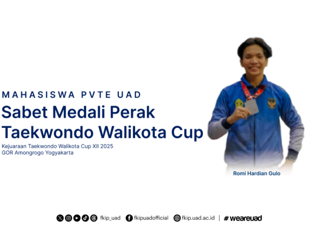 Mahasiswa PVTE UAD Sabet Medali Perak Taekwondo Walikota Cup