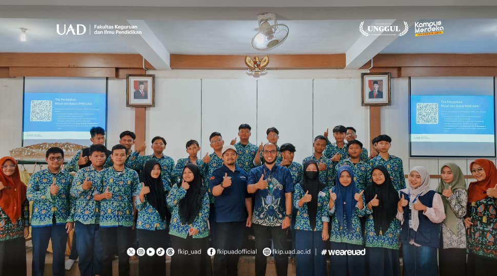 FKIP Beri Gebrakan Motivasi Lanjut Kuliah di SMK Muh 1 Moyudan