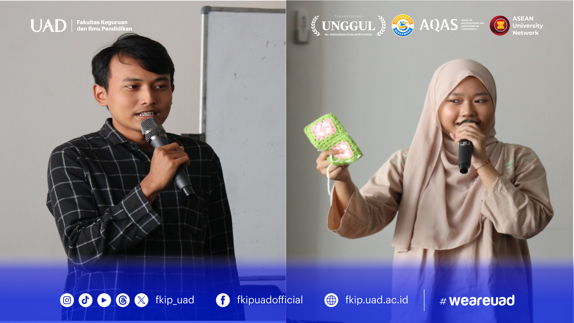 Mahasiswa PBI sedang mempraktikkan Public Speaking