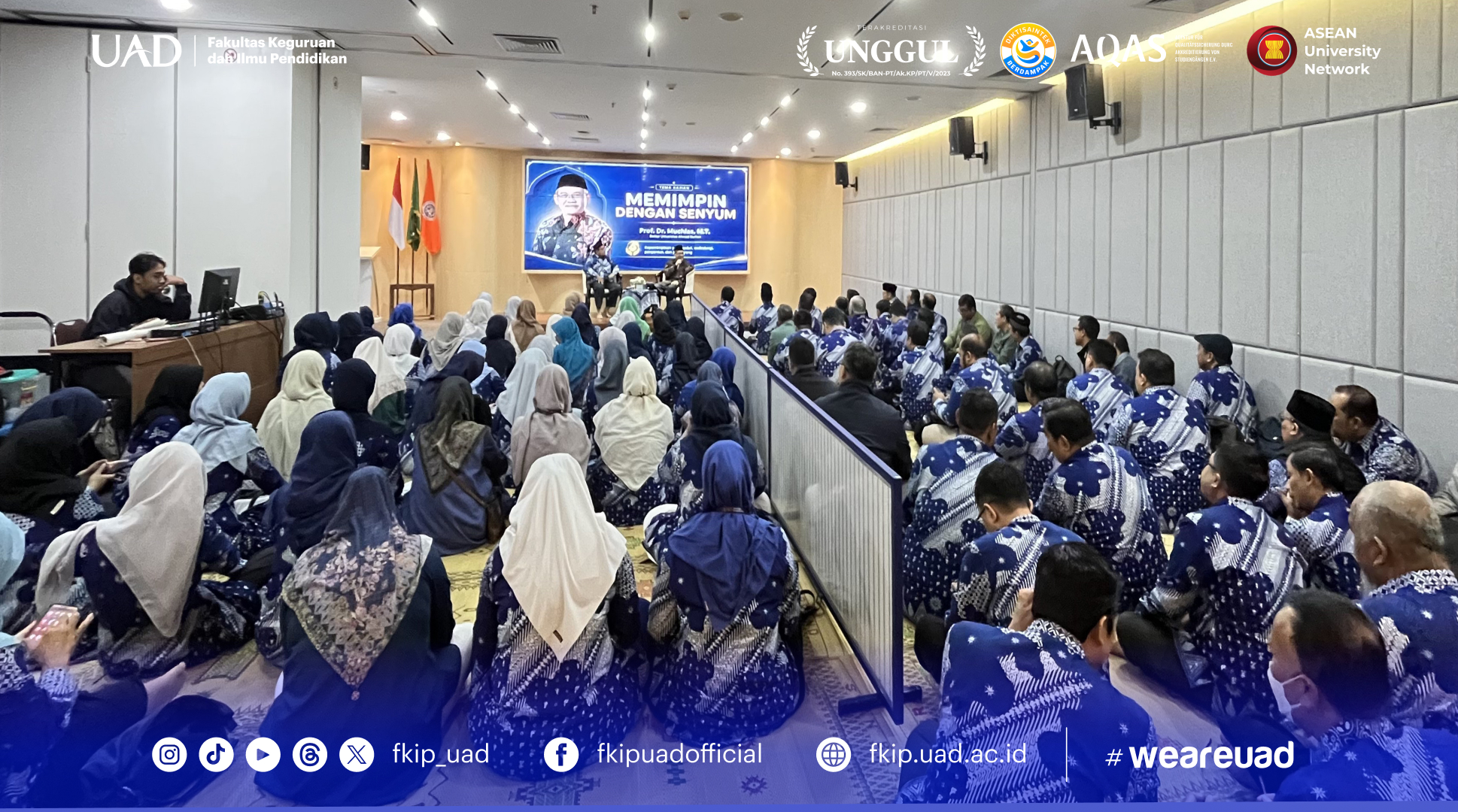 Pengajian Dosen dan Tenaga Kependidikan FKIP UAD ke-40 Angkat Tema “Memimpin dengan Senyum”