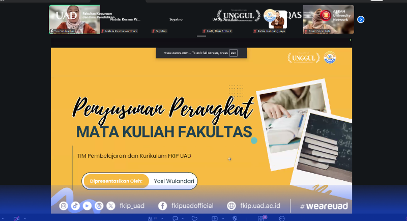 Siapkan Pendidik Masa Depan, FKIP UAD Kembangkan RPS Pendidikan Futuristis
