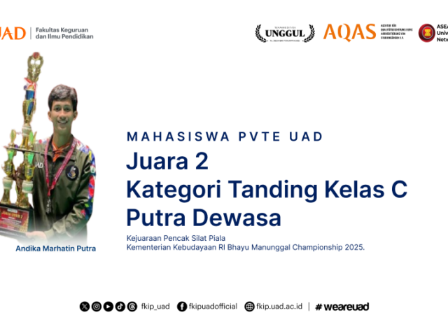 Prestasi Andika PVTE UAD di Kejuaraan Pencak Silat 2025