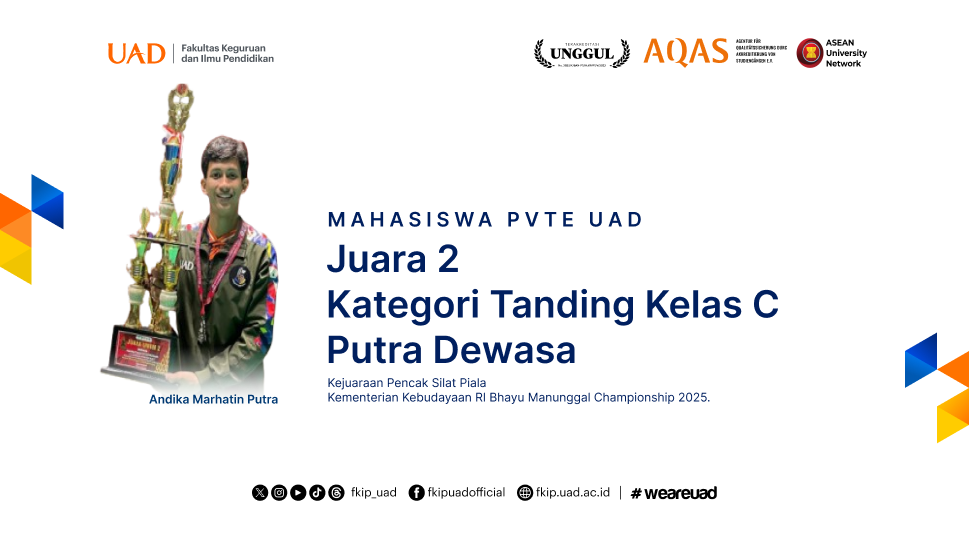 Prestasi Andika PVTE UAD di Kejuaraan Pencak Silat 2025