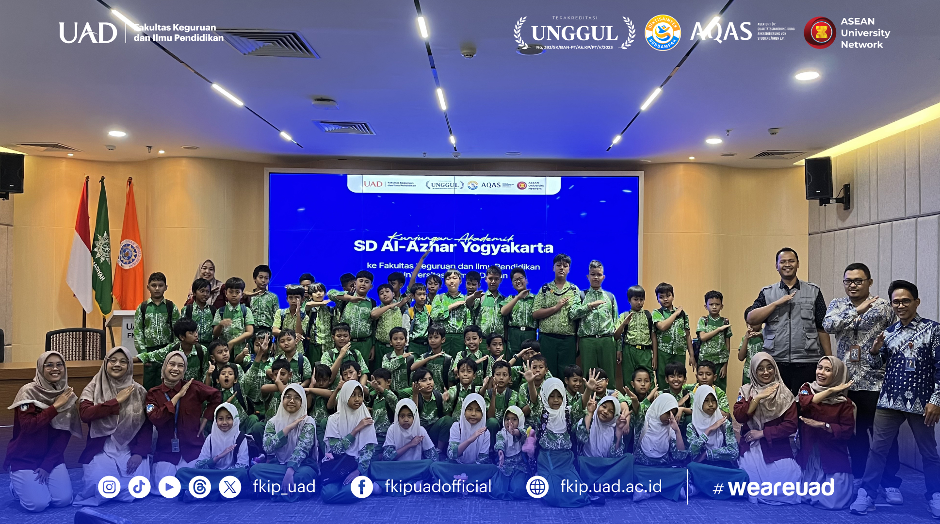 FKIP UAD Sambut Kunjungan Siswa SD Islam Al Azhar 38 Bantul, Kenalkan Dunia Kuliah melalui Edukasi Interaktif