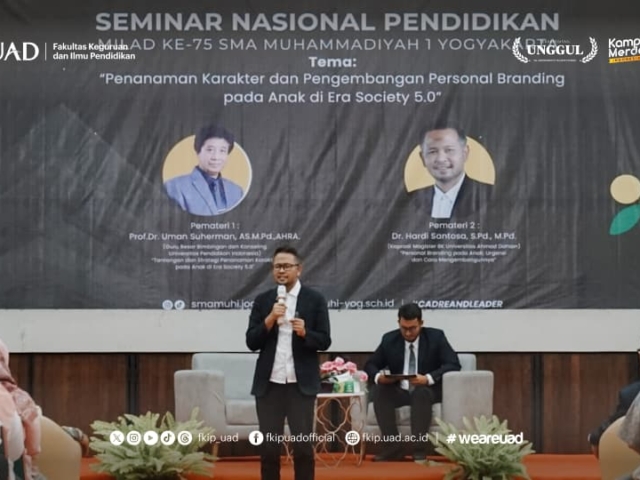 Kaprodi S-2 BK UAD Soroti Personal Branding di Seminar Pendidikan Muhi