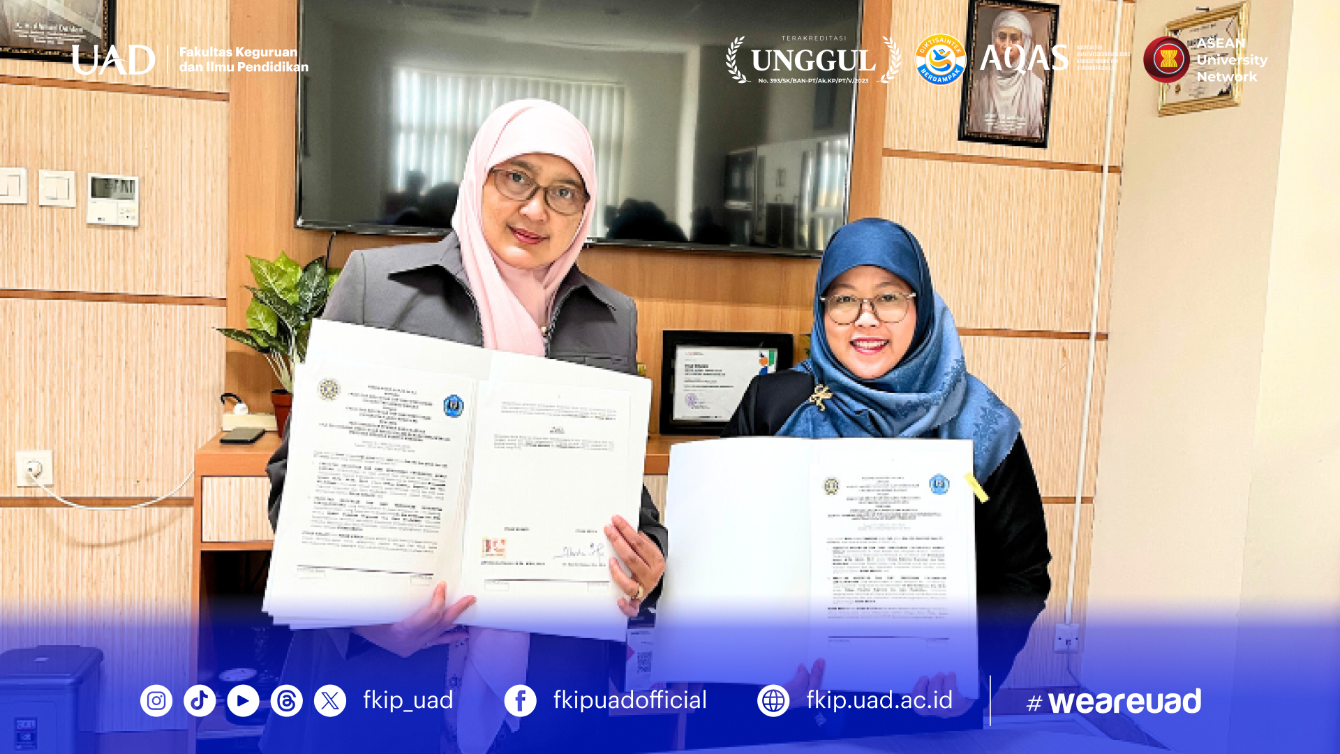 Penandatangan Kerja Sama antara FKIP UAD dan FKIP Univ Langlangbuana