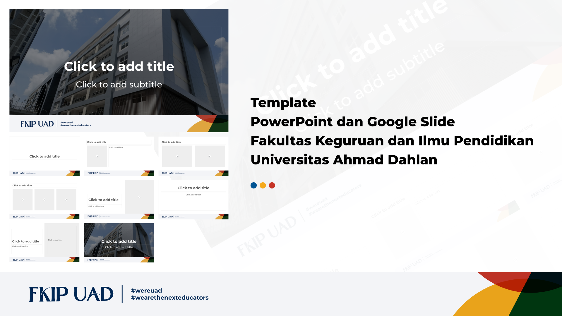 Template PowerPoint FKIP UAD 2023